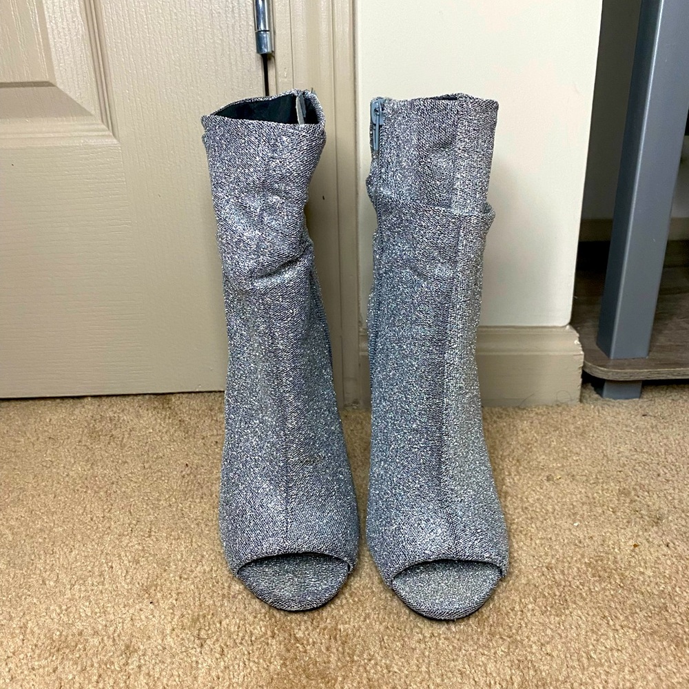 Fashionable Sparkle Ankle Boots